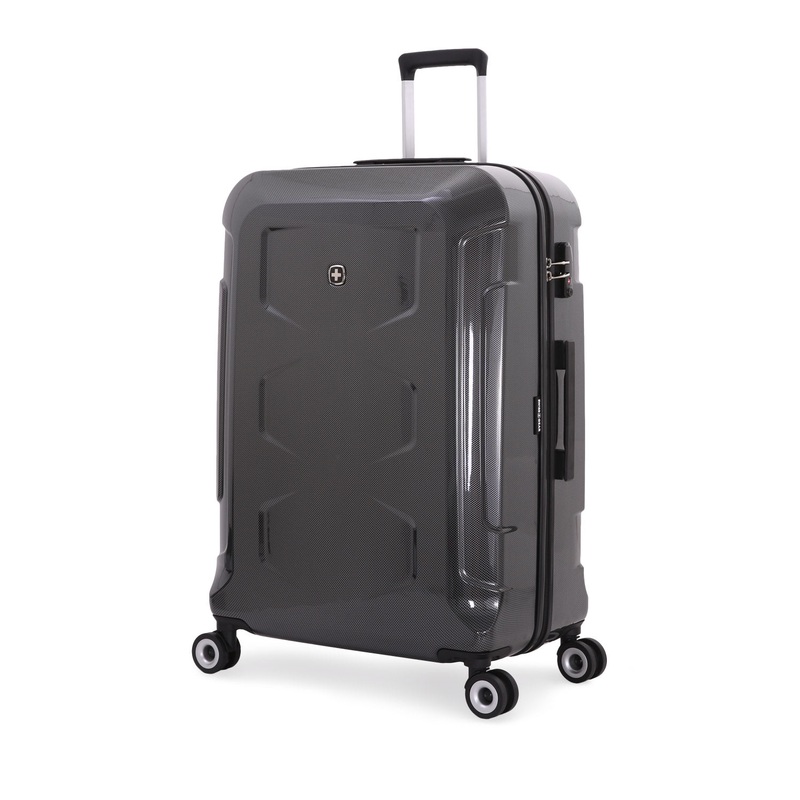 SWISSGEAR 6572 Large Checked Spinner in Black