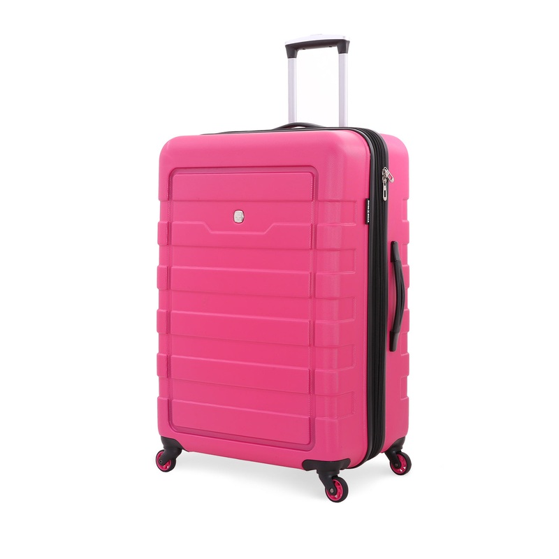 SWISSGEAR 6581 Large Checked Spinner in Fuchsia