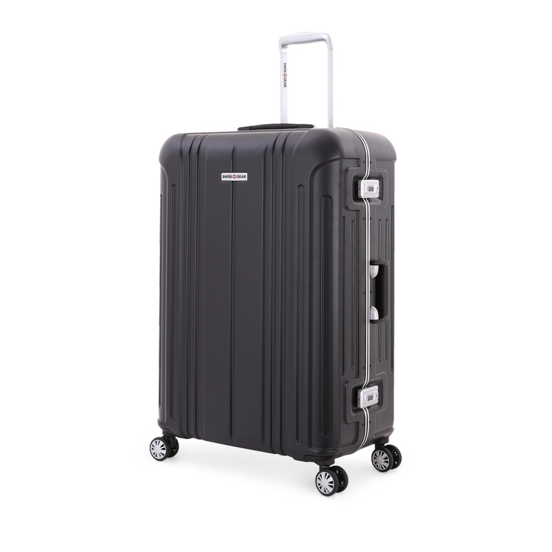 SWISSGEAR 6595 Large Checked Spinner in Black