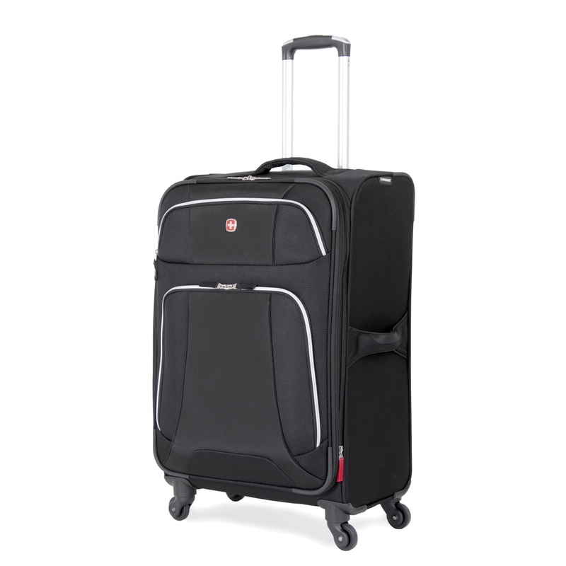 SWISSGEAR 7362 Medium Checked Spinner in Black