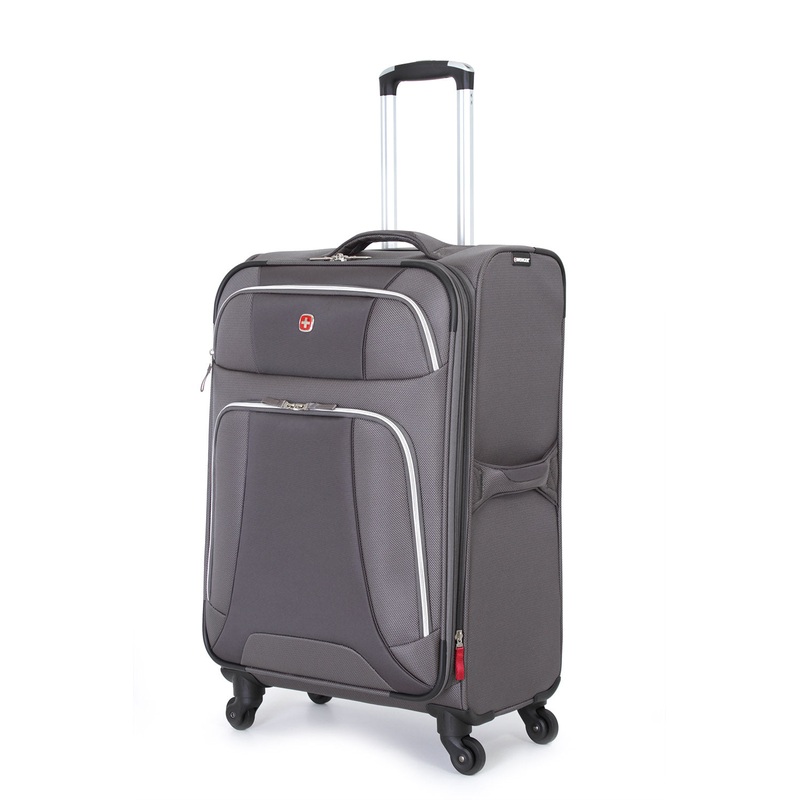 SWISSGEAR 7362 Medium Checked Spinner in Grey