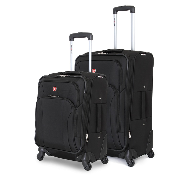SWISSGEAR 7387 2-Piece Spinner Set in Black