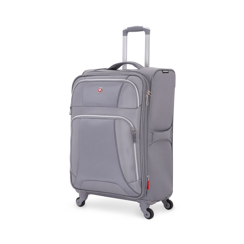 SWISSGEAR 7676 Medium Checked Spinner in Grey