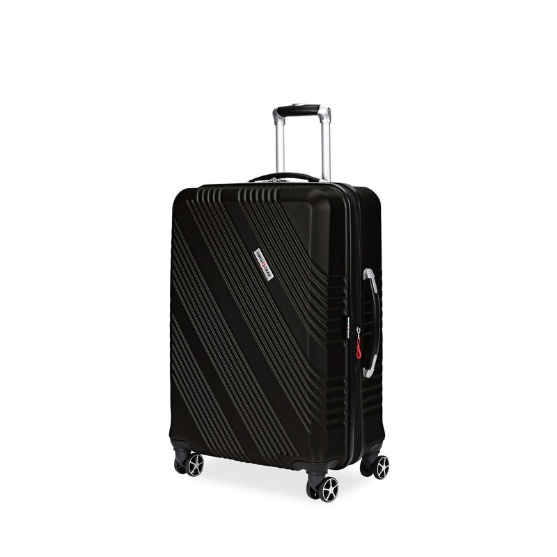 SWISSGEAR 7788 Medium Checked Spinner in Black