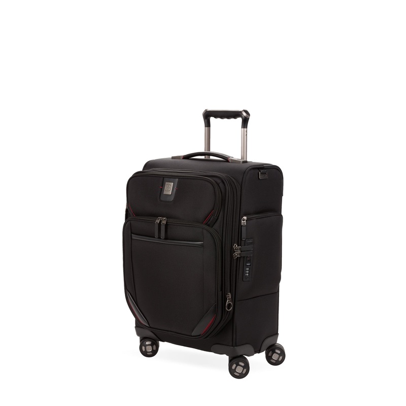 SWISSGEAR 7878 Large Checked Spinner in Black