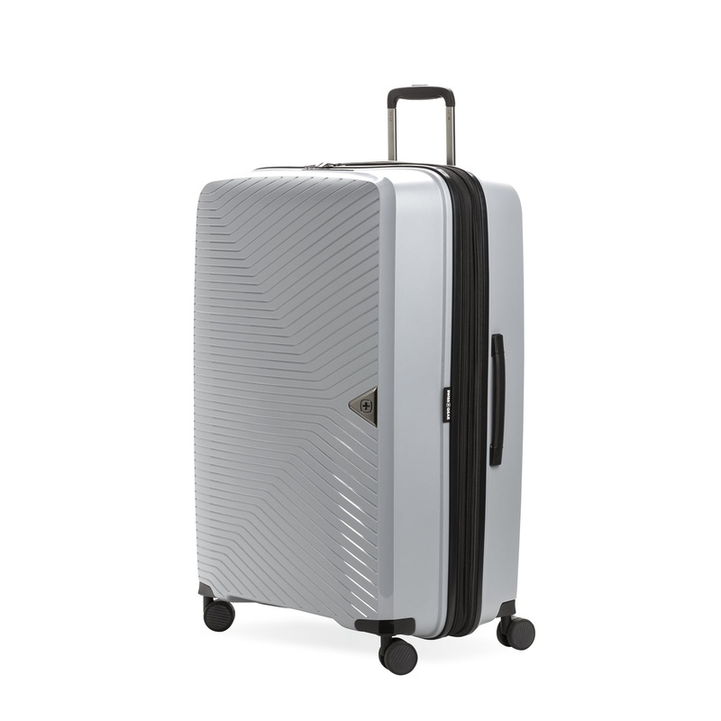 SWISSGEAR 8836 Large Checked Spinner in Grey