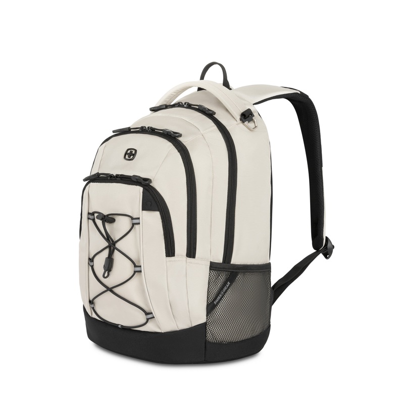 SWISSGEAR Bungee Core Laptop Backpack in Cream/Black