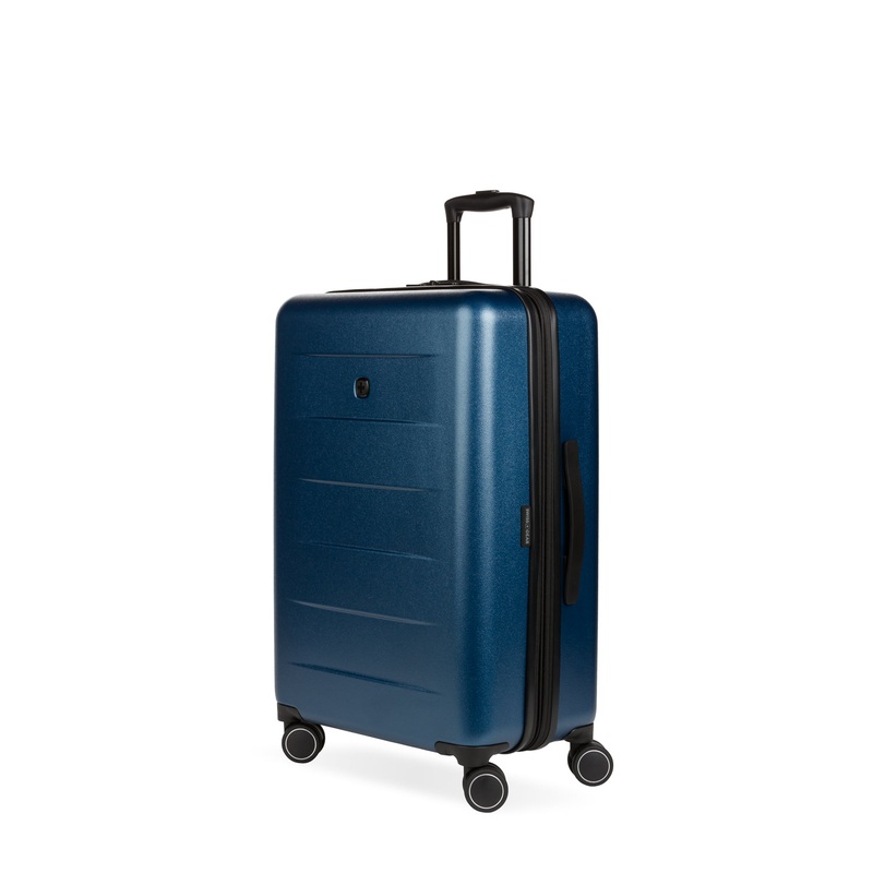 SWISSGEAR Eclipse Medium Checked Spinner in Navy