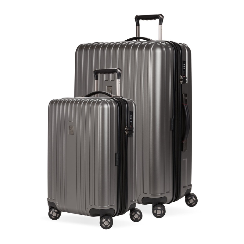 SWISSGEAR Ridge 2-Piece Spinner Set in Gun Metal