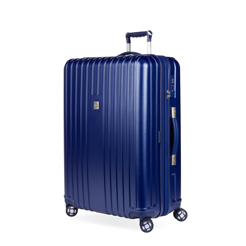 SWISSGEAR Ridge Large Checked Spinner in Royal Blue