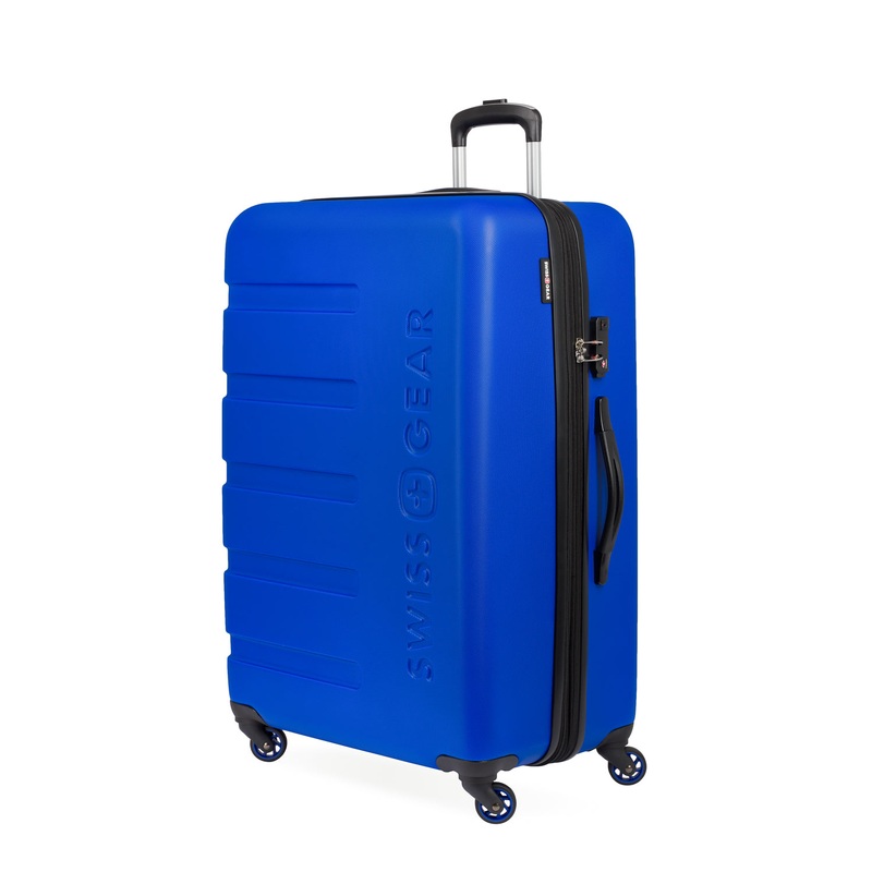 SWISSGEAR Signature Large Checked Spinner in Cobalt Blue