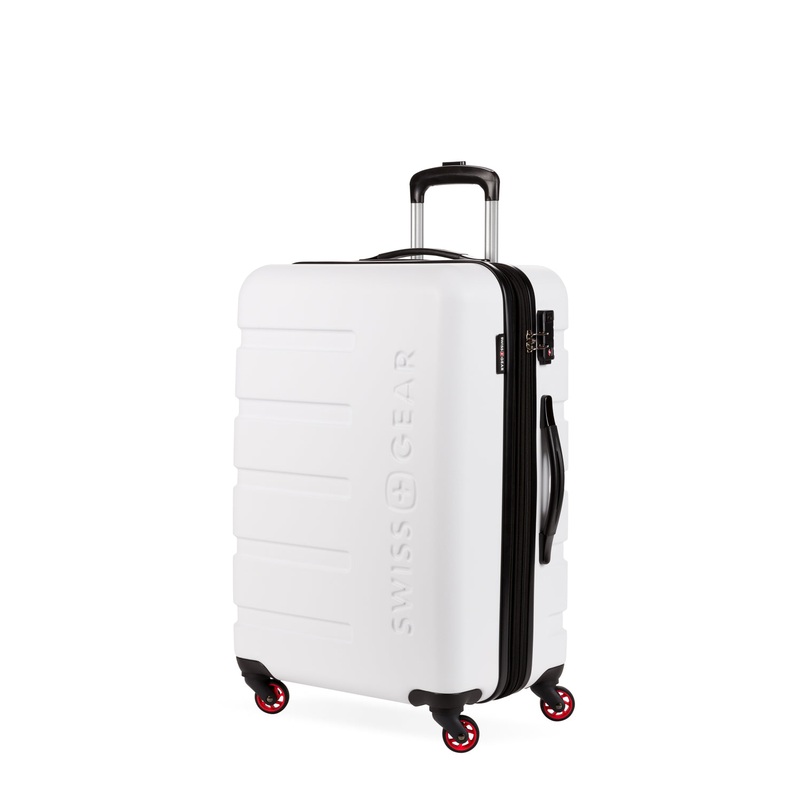 SWISSGEAR Signature Medium Checked Spinner in White