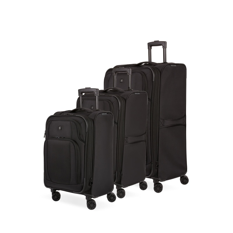 SWISSGEAR Sion II 3-Piece Spinner Set in Black