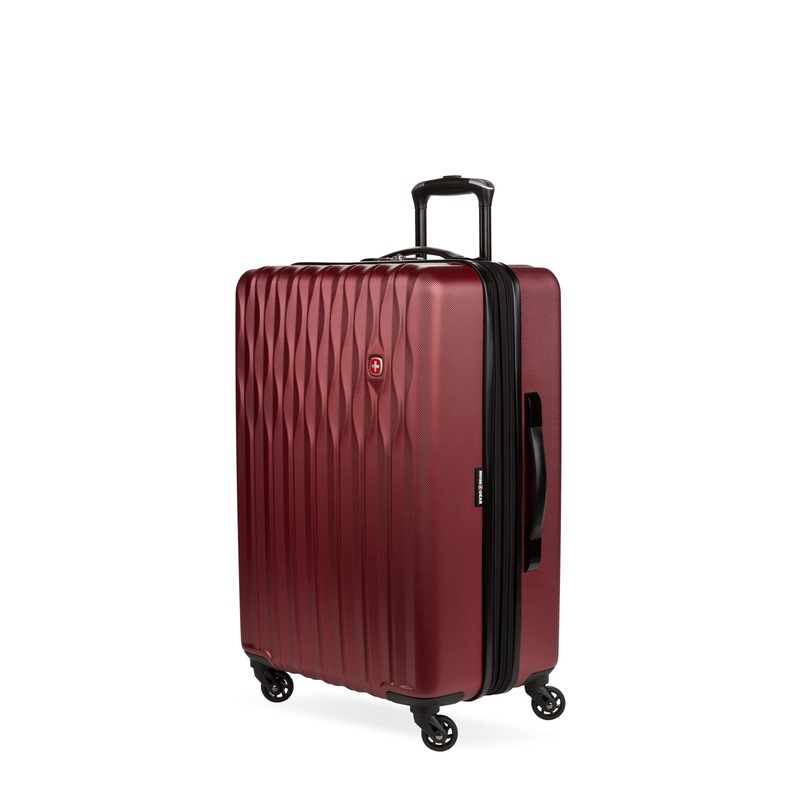 SWISSGEAR Wave Medium Checked Spinner in Merlot