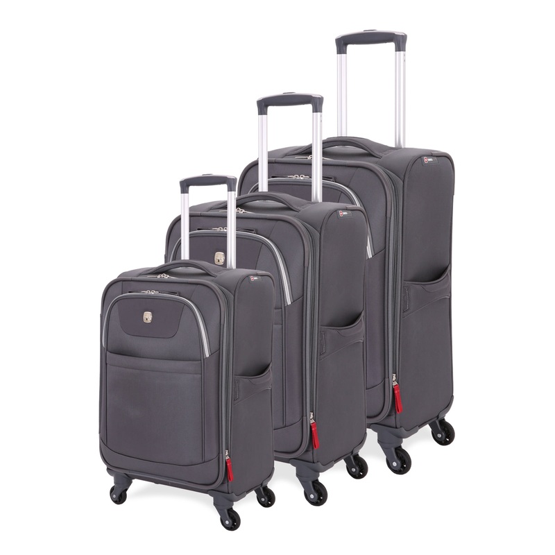 SWISSGEAR 6006 3-Piece Spinner Set in Grey