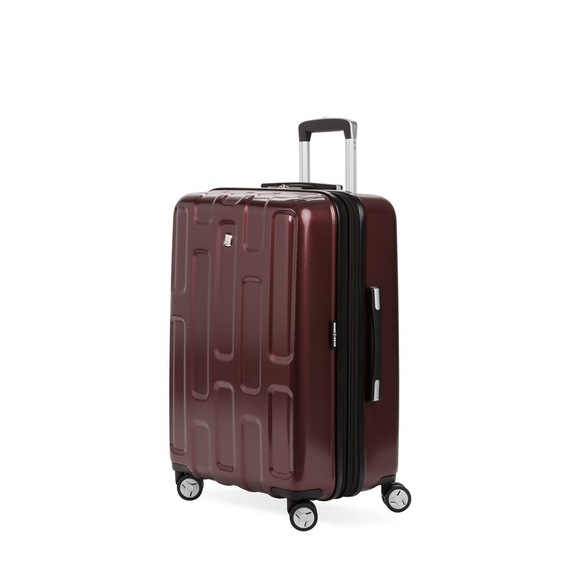 SWISSGEAR 7796 Medium Checked Spinner in Merlot
