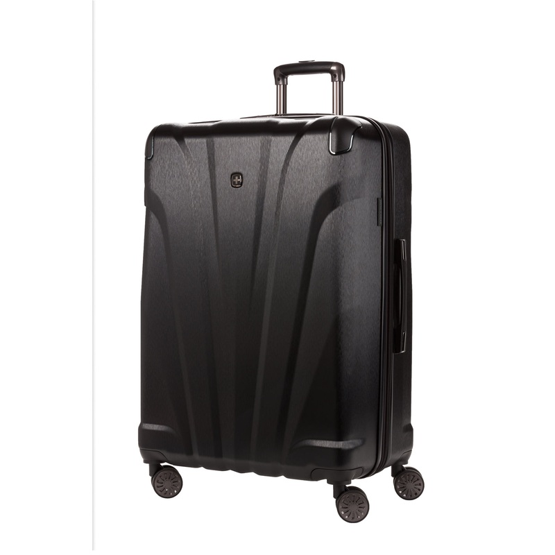 SWISSGEAR Cascade Large Checked Spinner in Black