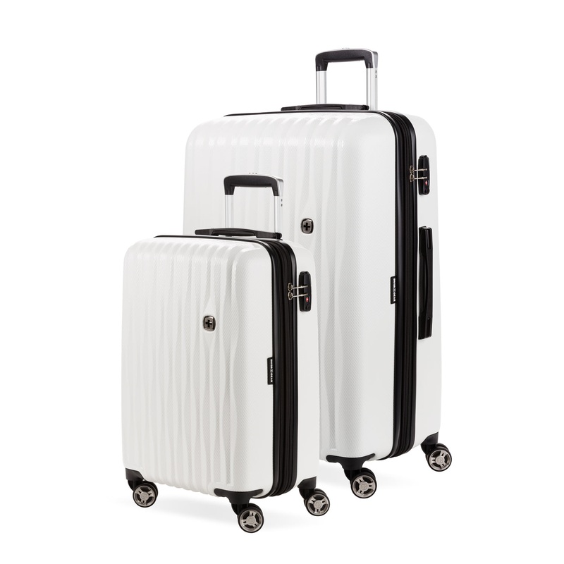 SWISSGEAR Energie 2-Piece Spinner Set in White