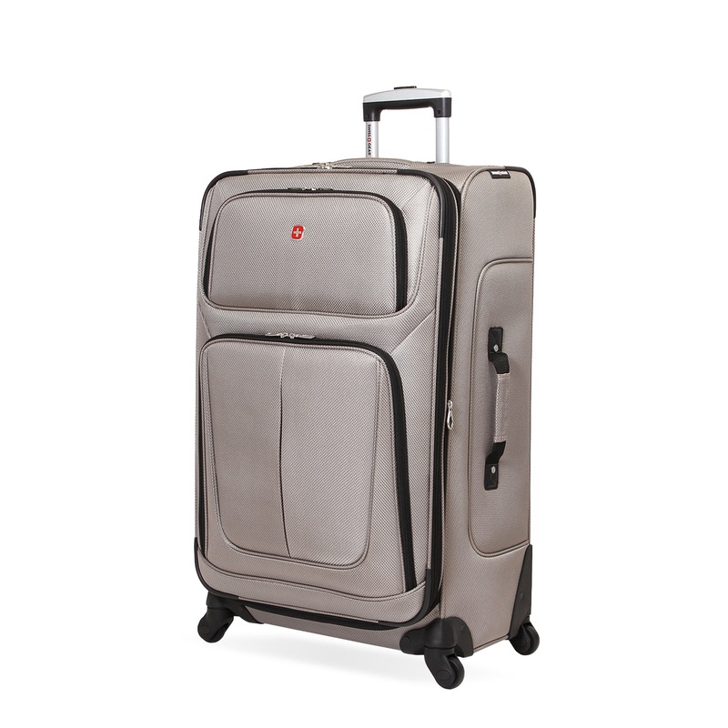SWISSGEAR Sion Large Checked Spinner in Pewter
