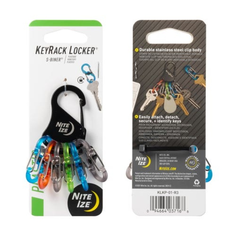 KEYRACK LOCKER S-BINER PLASTIC