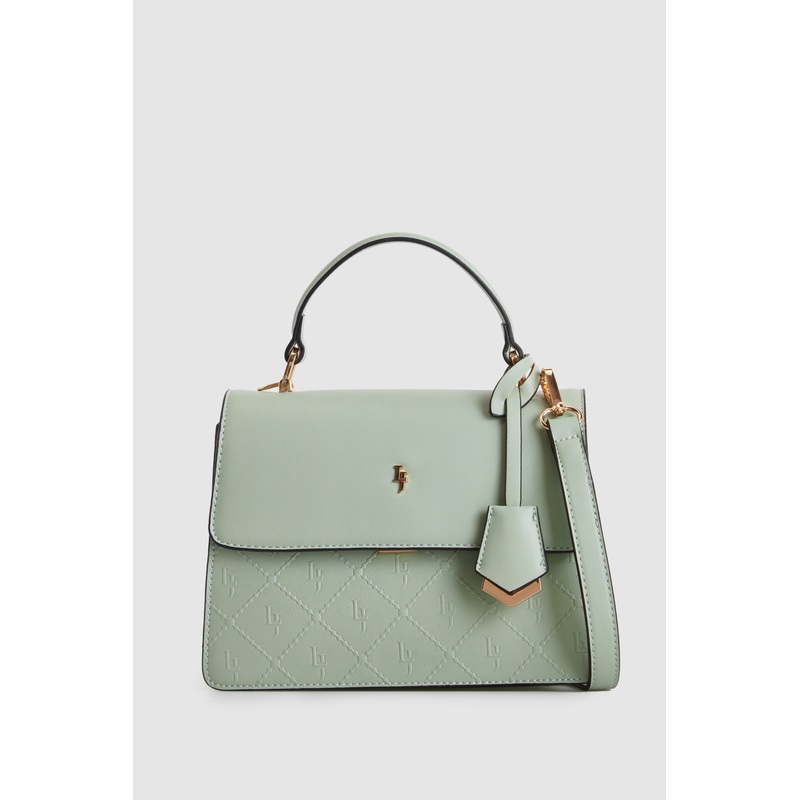 Embossed Top Handle Bag