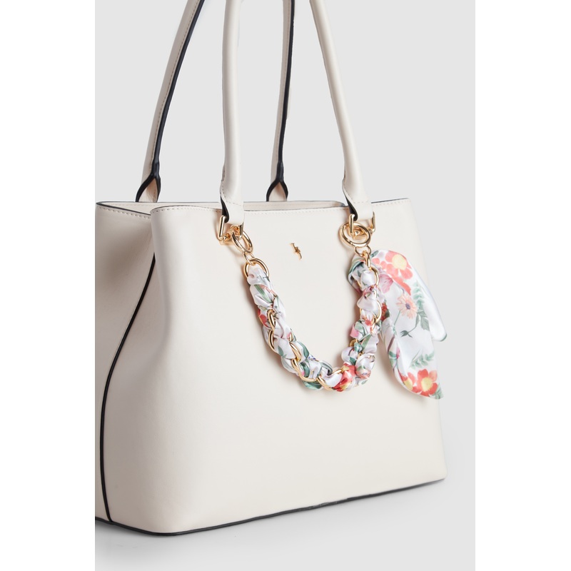 Floral Chain Scarf Charm