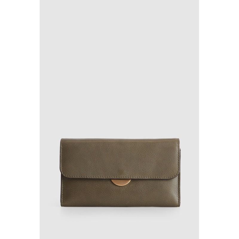Millie Leather Slim Clutch