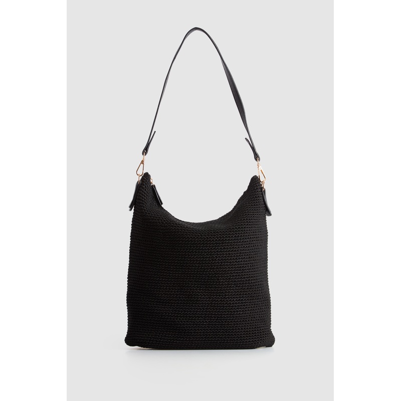 Rayon Crochet Bucket Bag