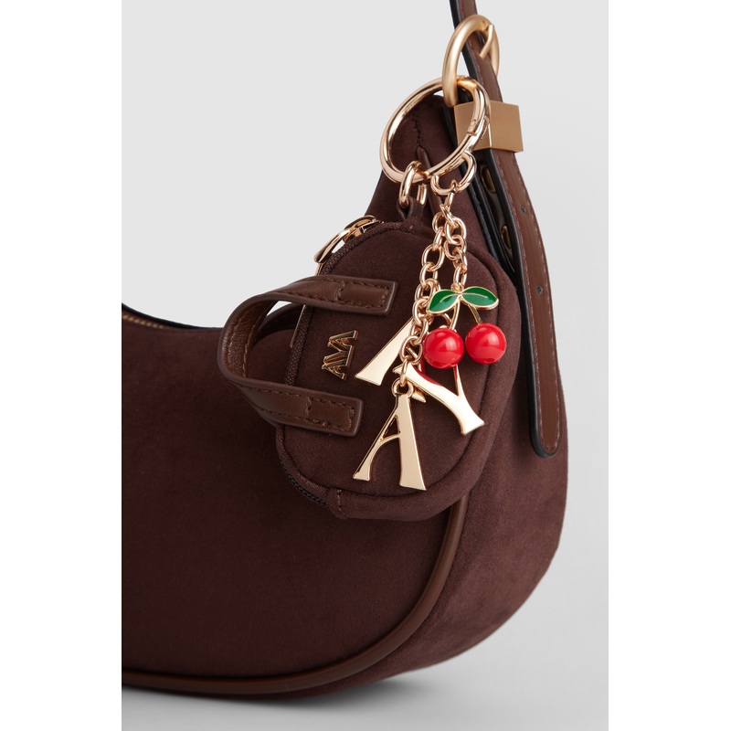 Vegan Suede Mini Bag Charm