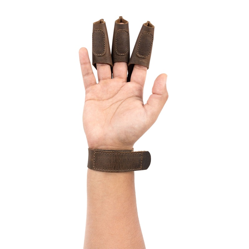 Rustic Three-Finger Archery Shooting Glove