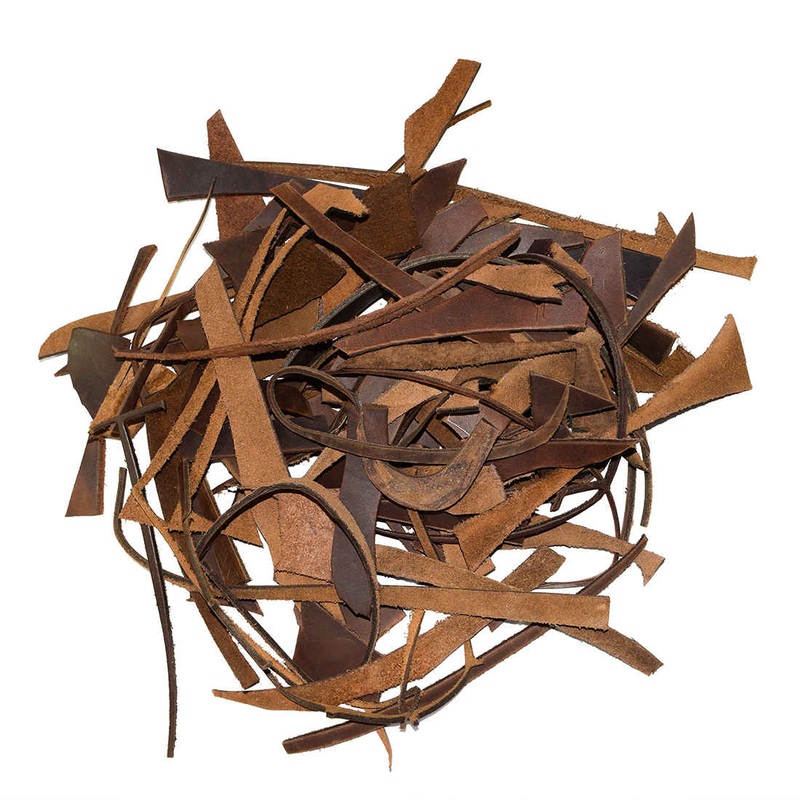 Thick Cow Leather Chips & Scraps (1 Pound)
