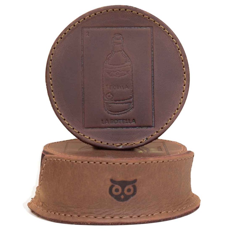 Thick Leather Loteria! Coasters (6-Pack)