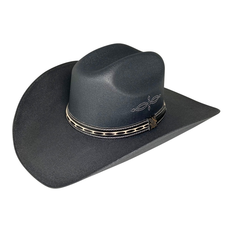 Wide Brim Cowboy Hat Handmade from 100% Oaxacan Cotton - Black