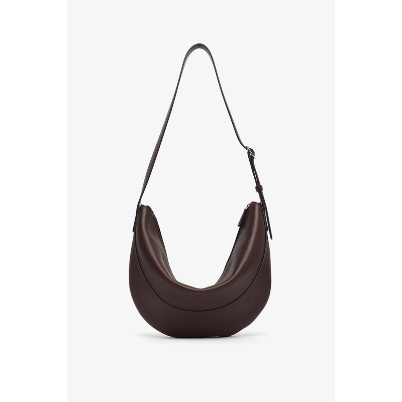 Jouve brown leather shoulder bag