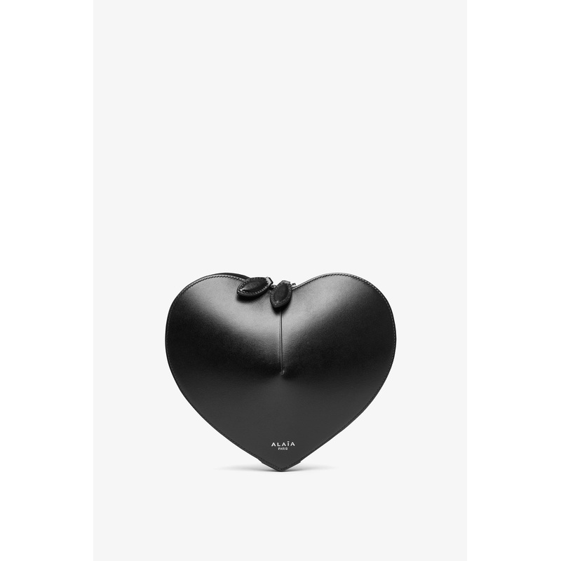 Le Coeur black leather crossbody bag