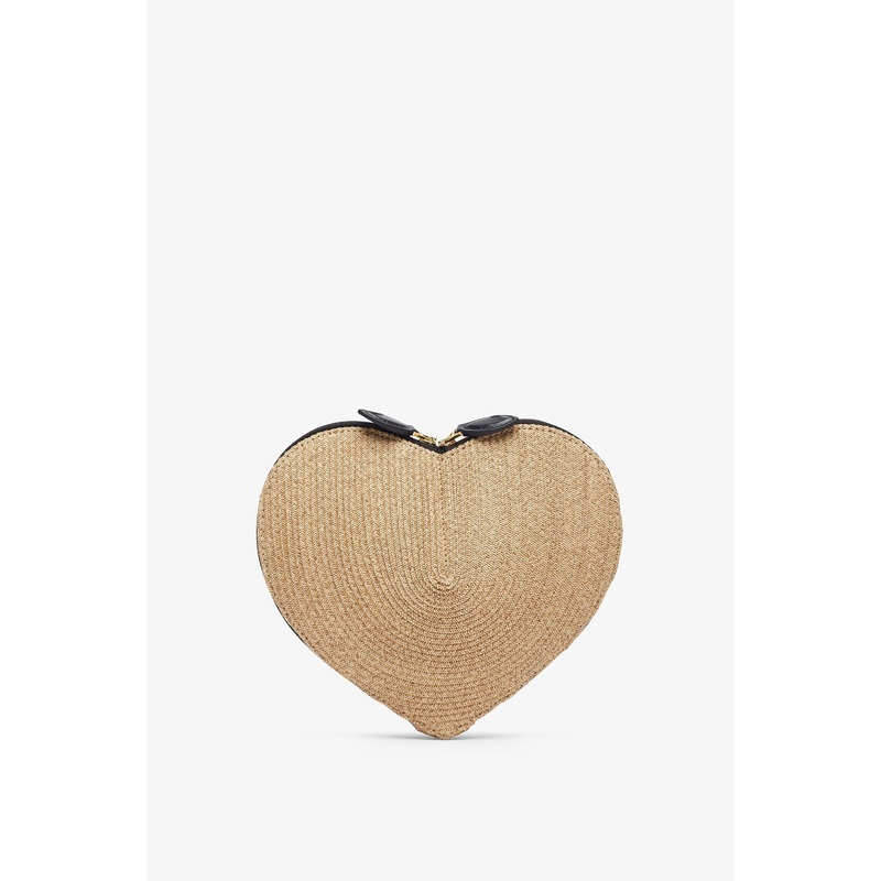 Le Coeur paper straw nature crossbody bag
