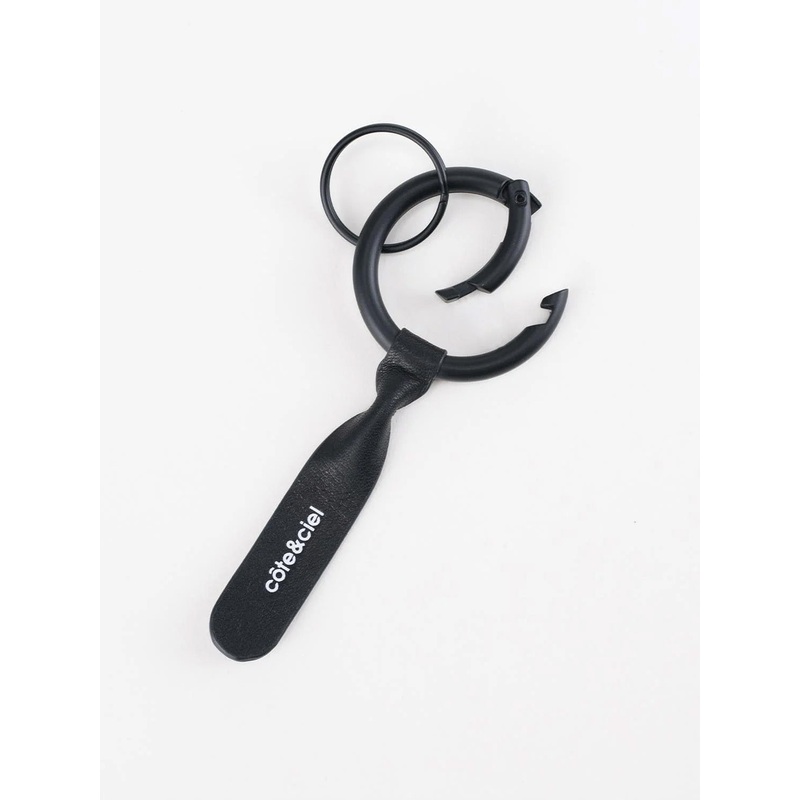 RingO Keychain Leather Black