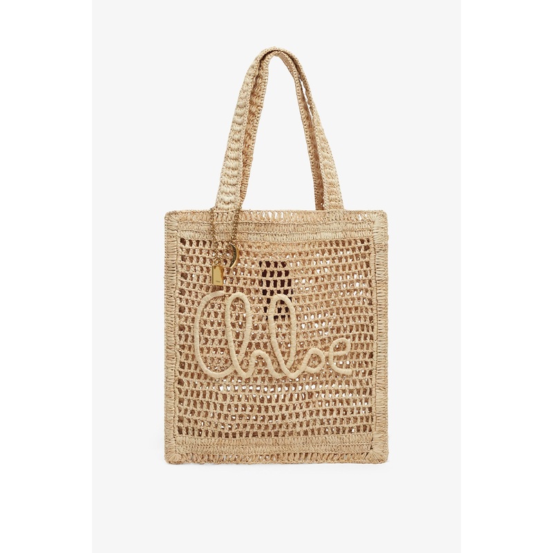 Summer banana beige tote bag