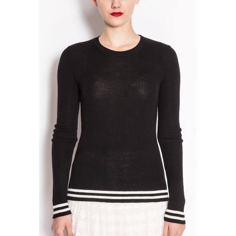Banded Long-sleeve Pullover