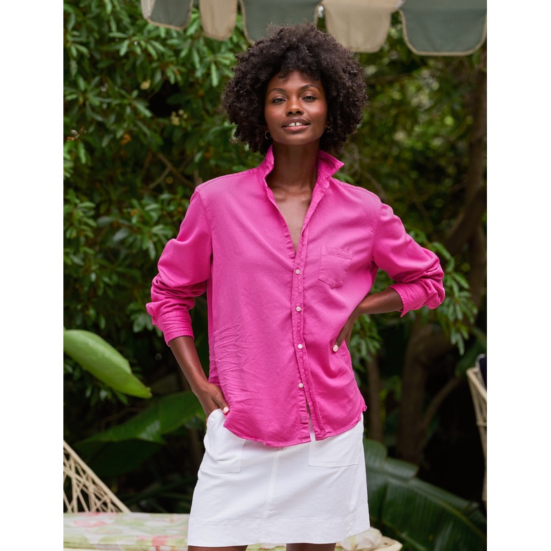 Denim Shirt E Eileen Famous De Hot-Pink