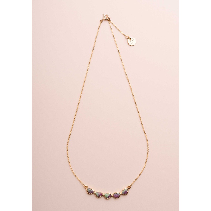 Necklace Rc587 Ruby-Zoisite