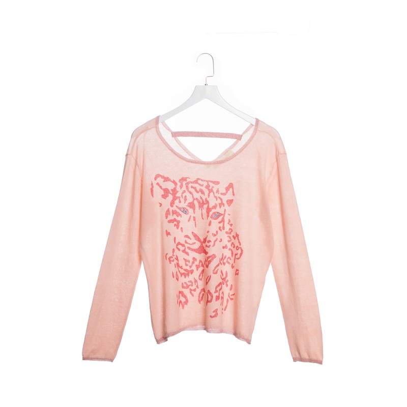 Animal Printed Long-sleeved T-shirt