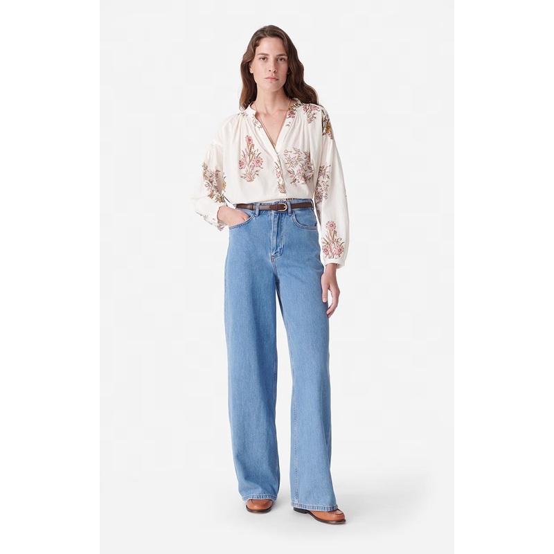 Jeans Bilbao Pantalon Boyf 3eva66-v04012 Indigo-Clair