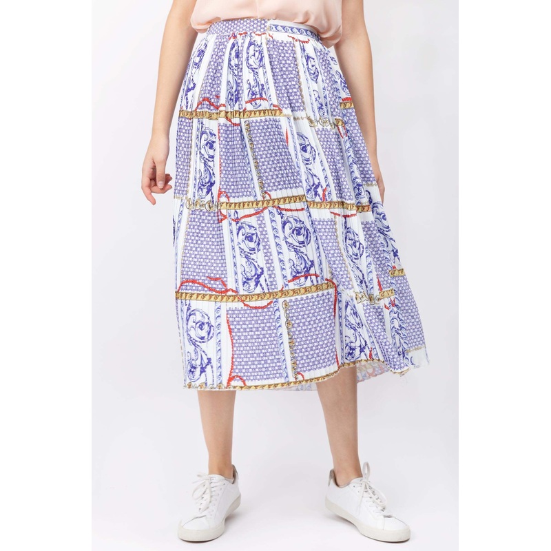 Pleated Skirt With Print