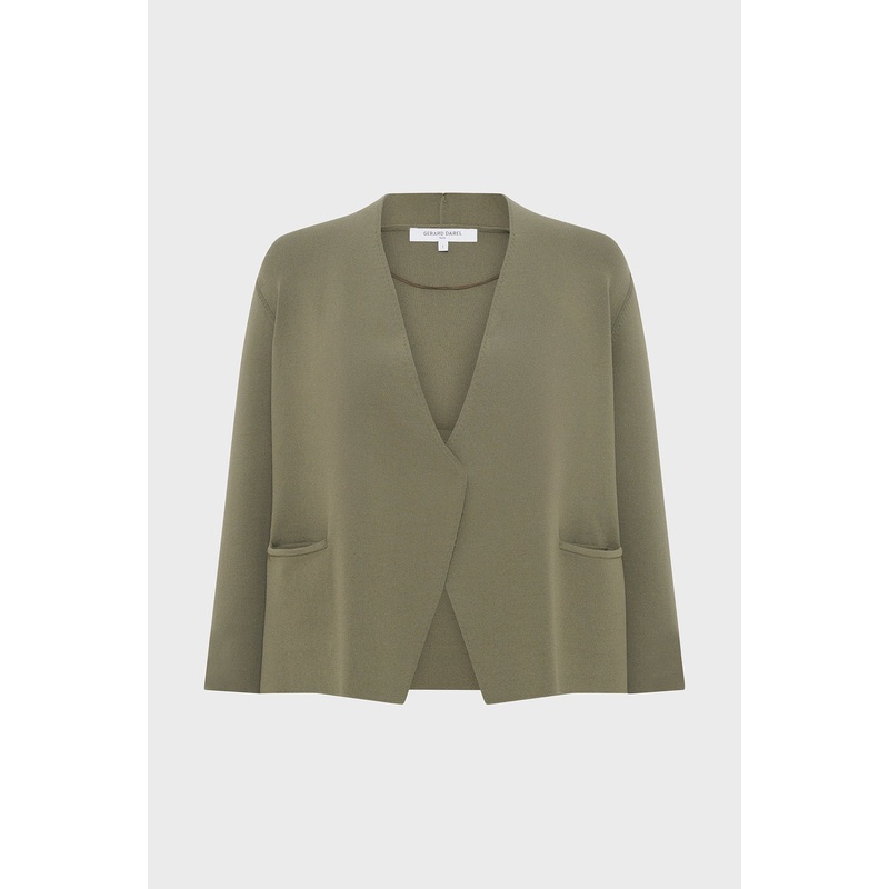 Pullover/vest Janel Dbu39b228 Khaki-Green