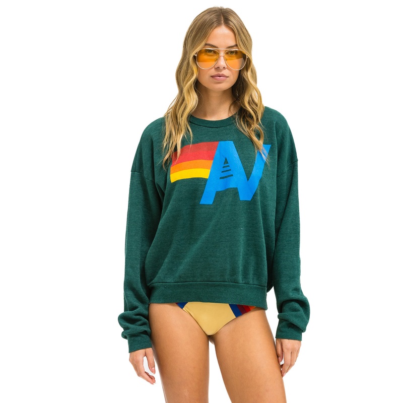 Sweatshirt Logo Crew Swrxlo Forest