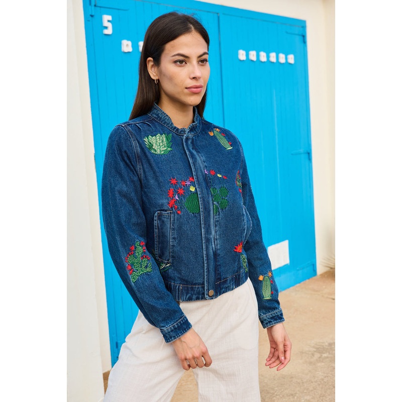 Denim Jacket Aliyah Ca34 Blue