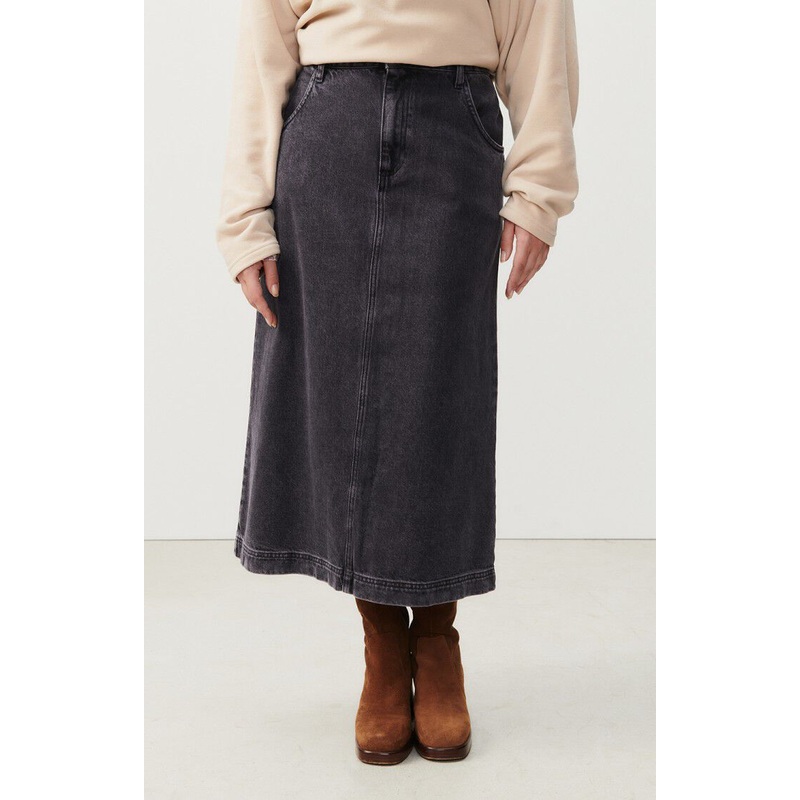 Denim Skirt Yop13d Black-Poivre
