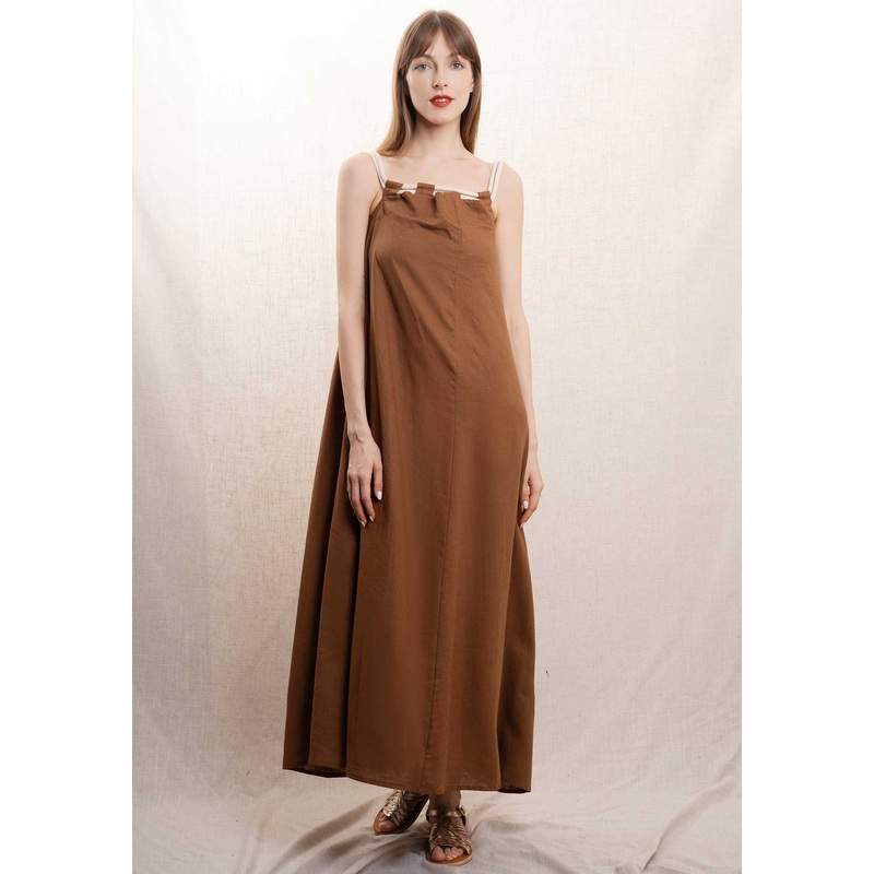 Dress L8731 Brown