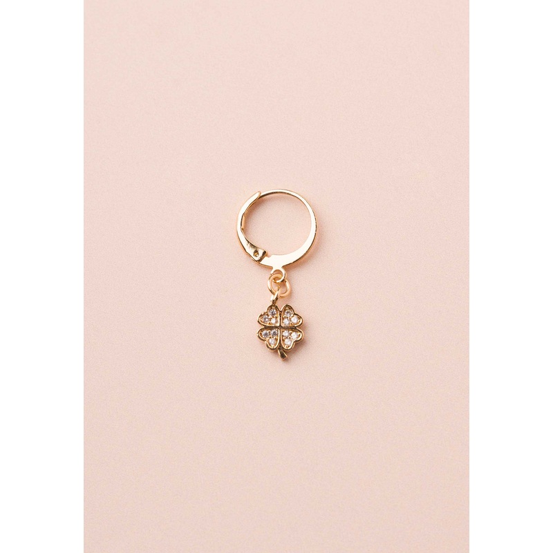 Earring Bo155 Clover Gold